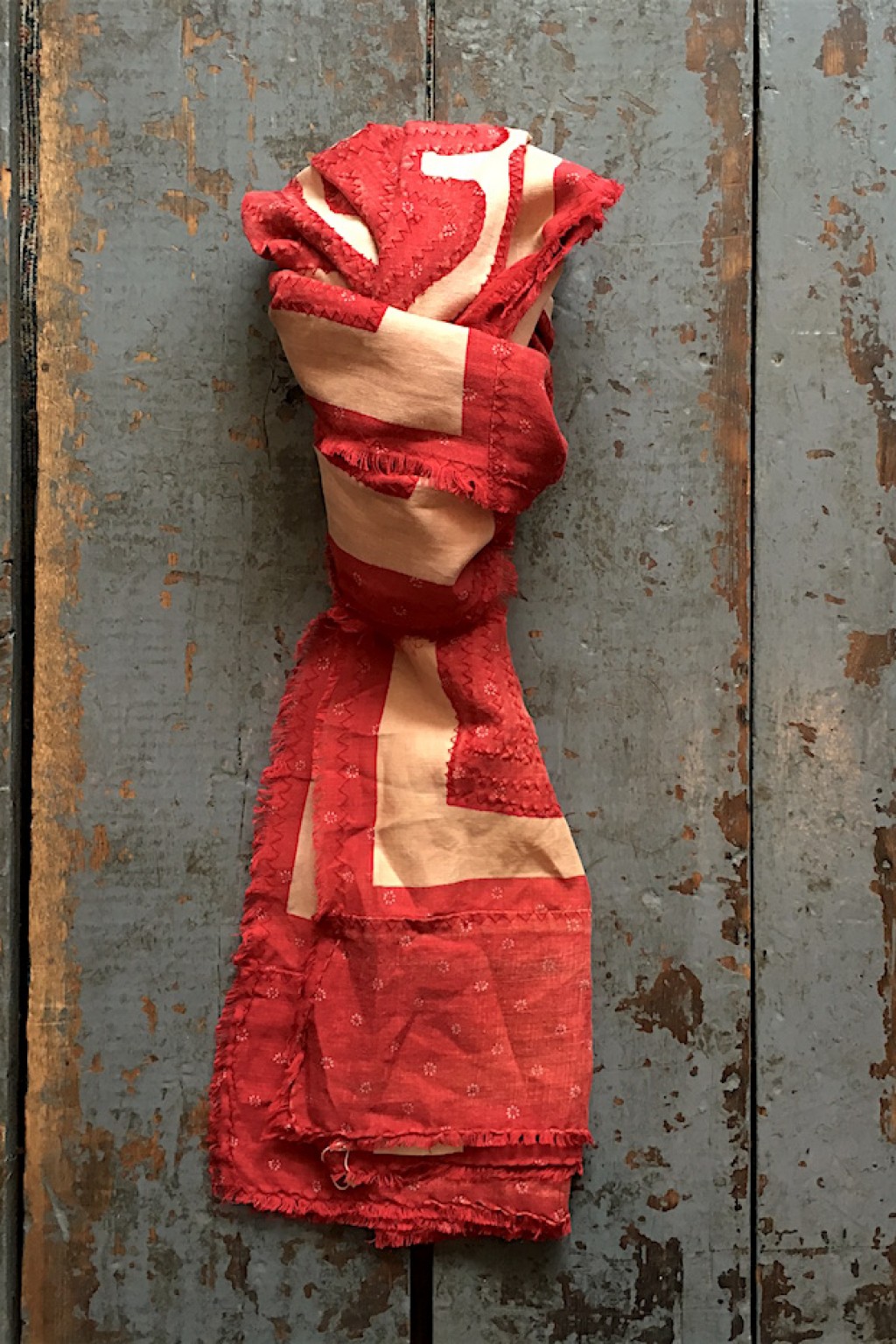 KAPITAL KOUNTRY パッチワーク刺子ストール Kapital Kountry Hawaiian Quilt Stole French Cloth Linen - Made in