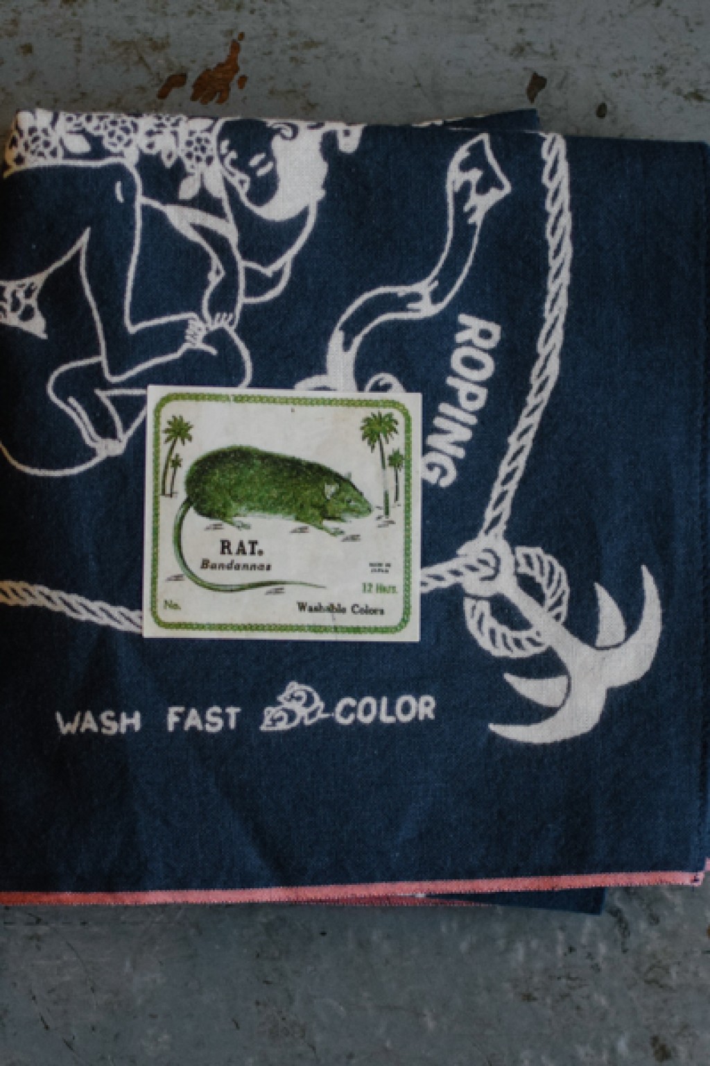 Kapital Bandana Yobai - Navy - Made in Japan | Bandanas & Scarves