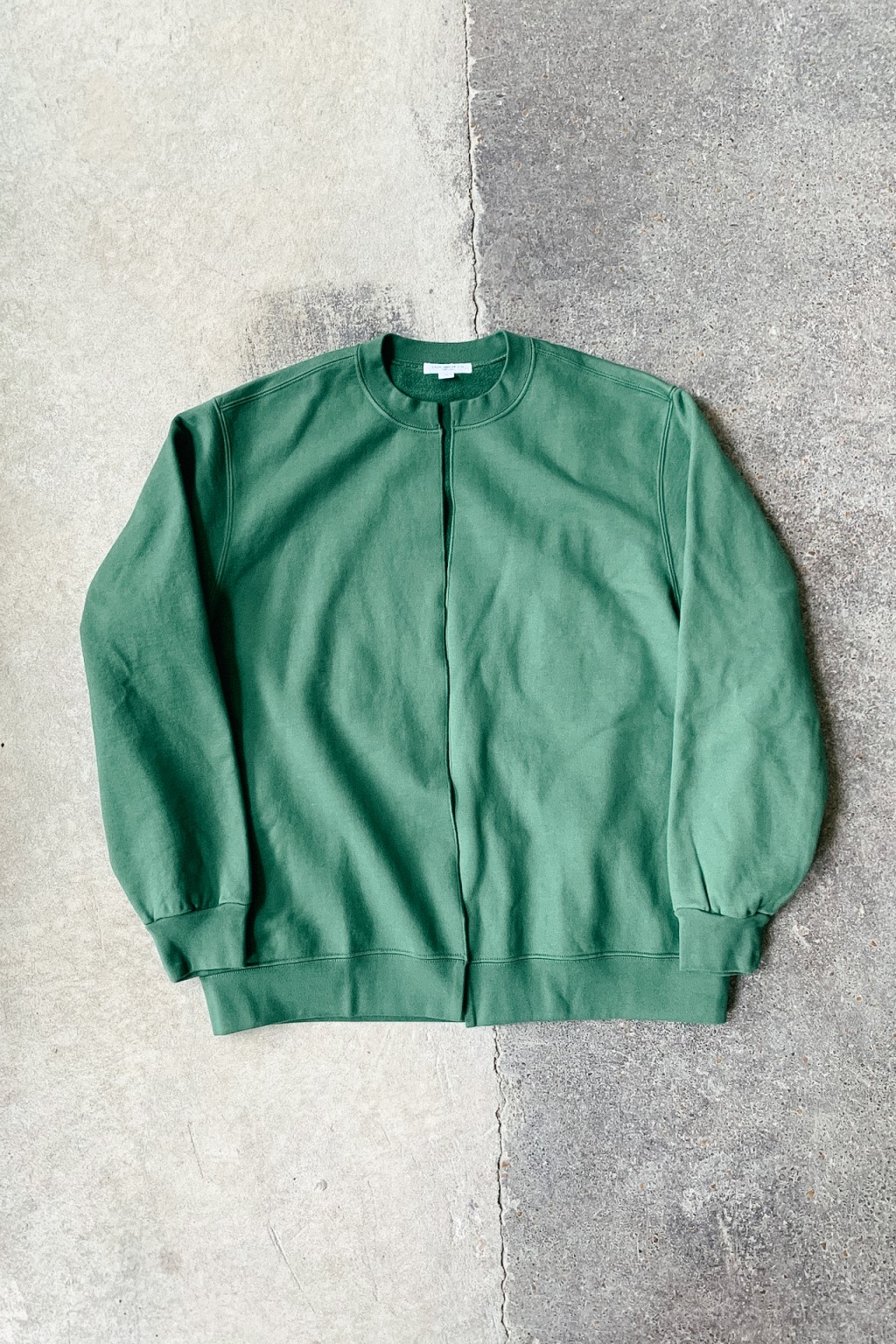 Lady White Co. Split Crew Cardigan Pothos Green - Made in USA  