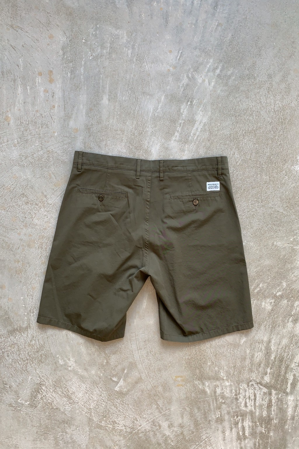 Norse Projects Aros Light Twill Shorts Ivy Green - Made in Denmark
