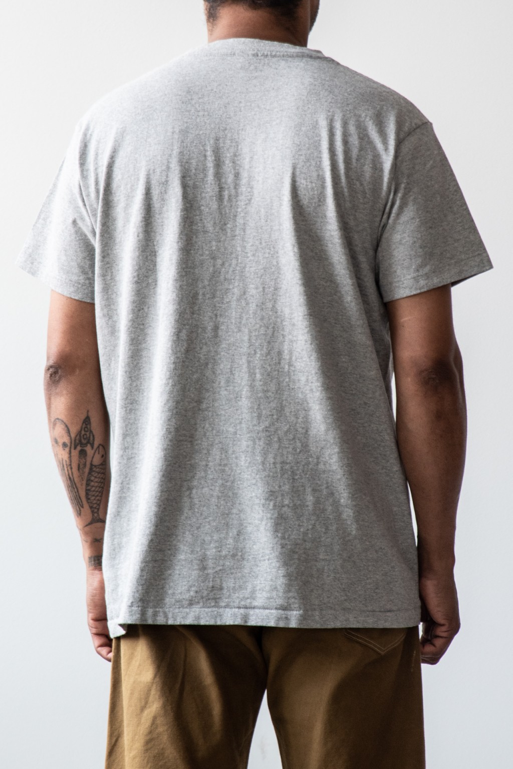 Velva Sheen Two Pack Pocket T-Shirts White & Heather Grey - Made