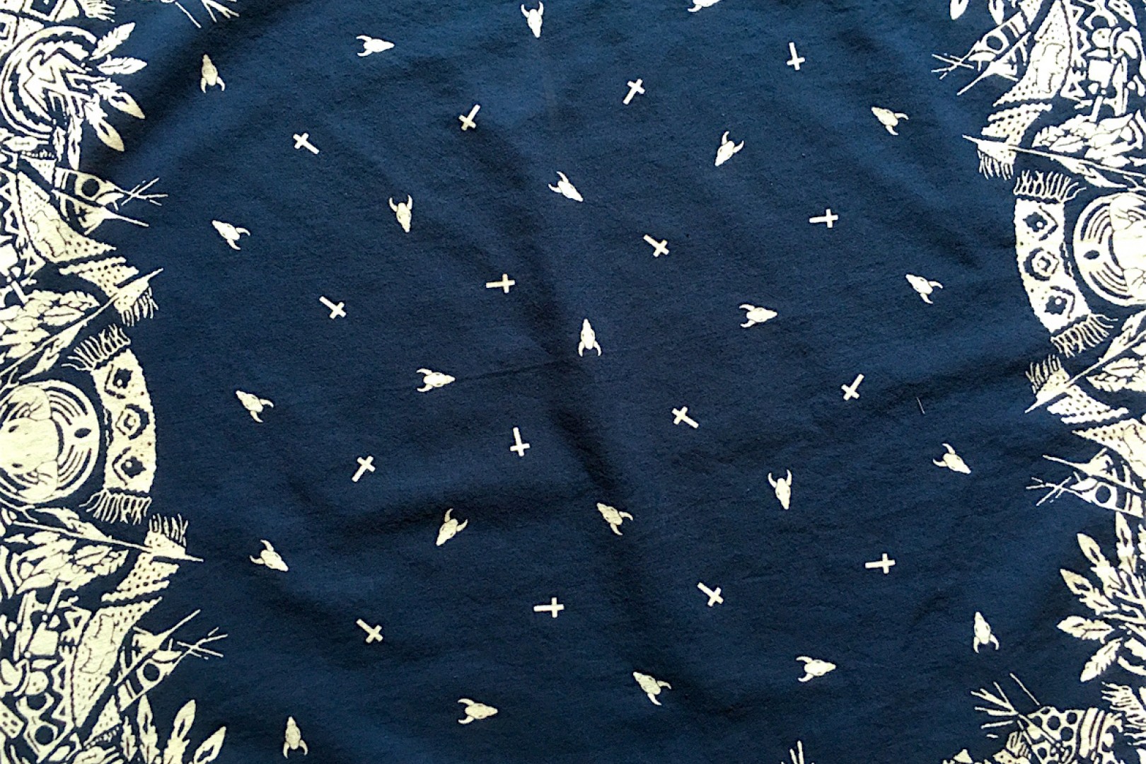 Kapital Bandanna O'Keefe Navy Made in Japan Bandanas & Scarves