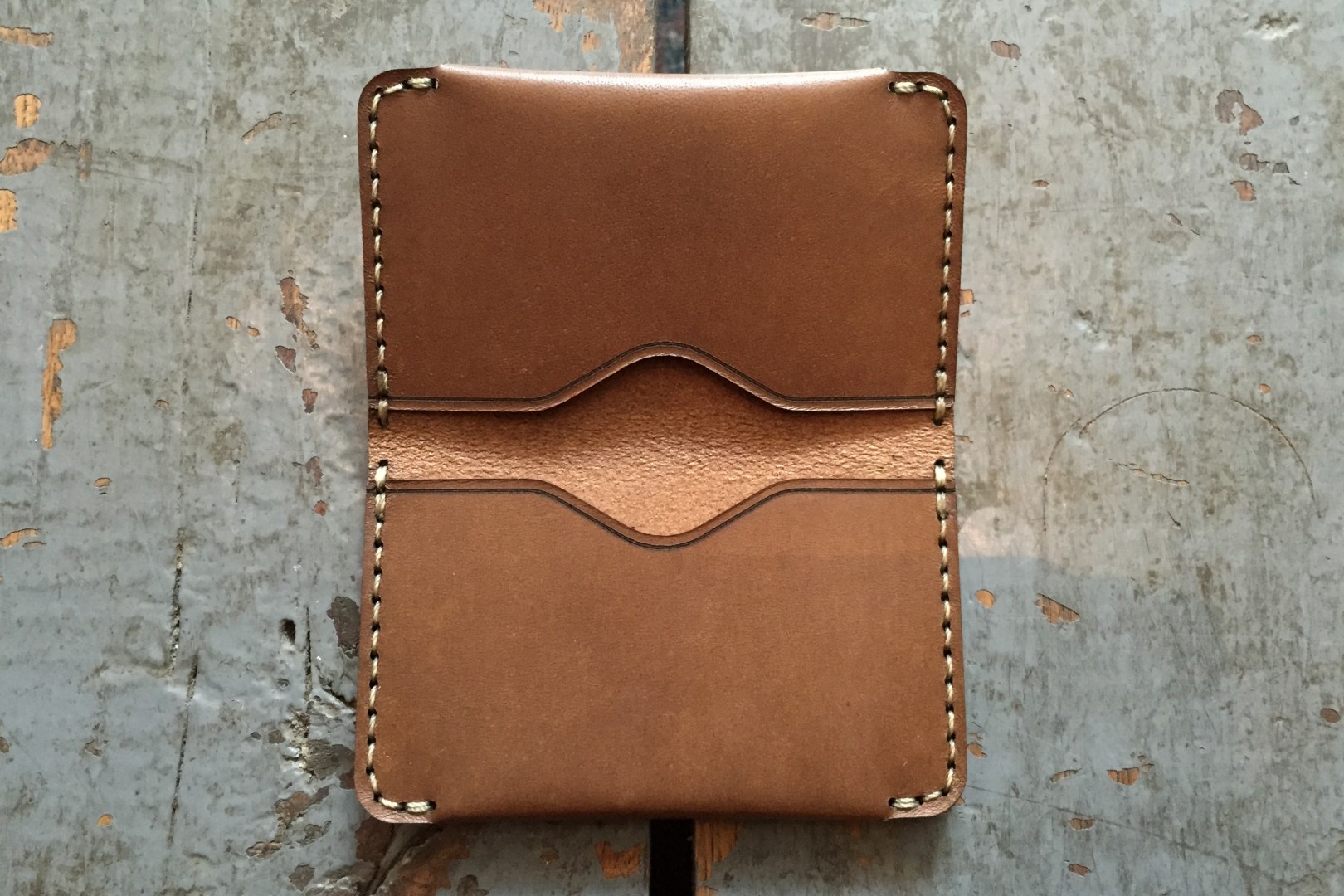 MAKR Horizon Three Wallet Brown Chromexcel - Made in Winter Park