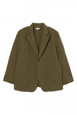 Engineered Garments Bedford Jacket Olive Cotton Sanded Cloth