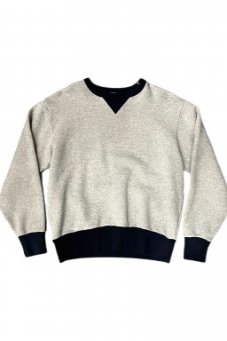 Velva Sheen 50's Crew Sweat Heather Gray/Navy