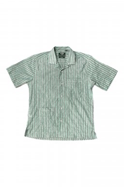 Gitman Bros. Vintage Independence Camp Shirt Green Awning Sheep
