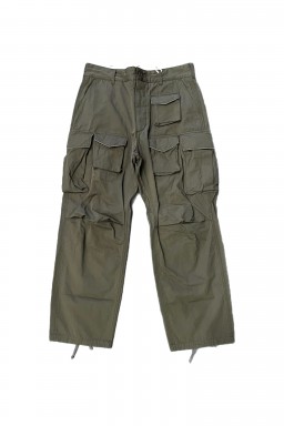 Engineered Garments FA Pant Olive Cotton Sanded Cloth