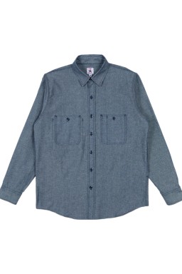 Randy's Garments 3-Pocket Work Shirt Washed Indigo Chambray
