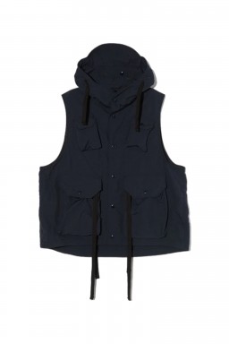 Engineered Garments Field Vest Dk Navy Polyester Taslan