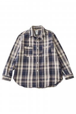 Post Overalls St. Louis Shirt Grey Flannel Plaid
