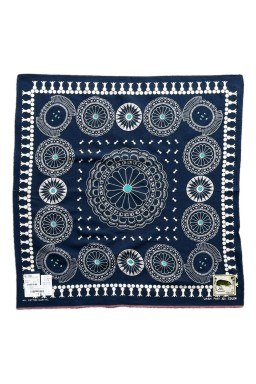 Kapital Fastcolor Selvedge Bandana (Concho) Navy