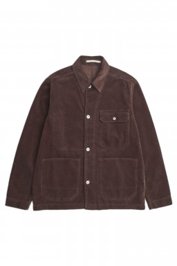 Norse Projects Folke Corduroy Chore Jacket Espresso