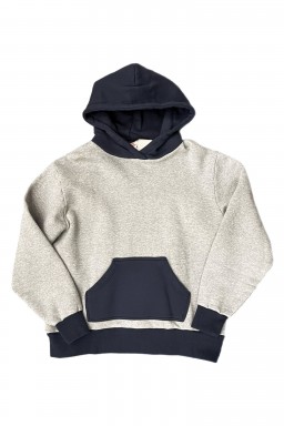 Velva Sheen 50's Pullover Hoodie Heather Gray/Navy