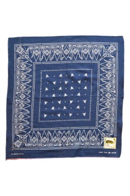 Kapital Fastcolor Selvedge Bandana (ORIGAMI) Navy