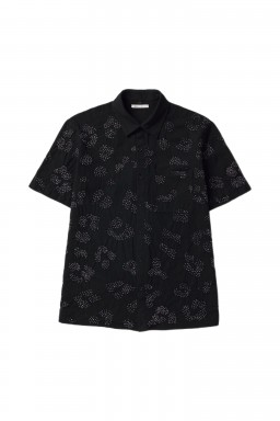 11.11 S/S Breeze Shirt Black Bandhani