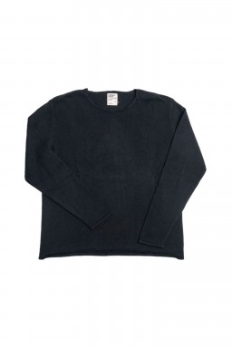 Heimat Cotton-Linen Harbour Sweater Schwarz