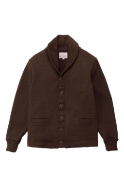 Dehen 1920 Shawl Sweater Coat Brown