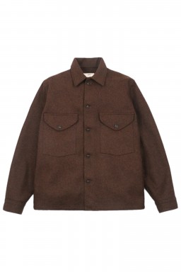 Dehen 1920 Skyline Overshirt Medium Brown Mix