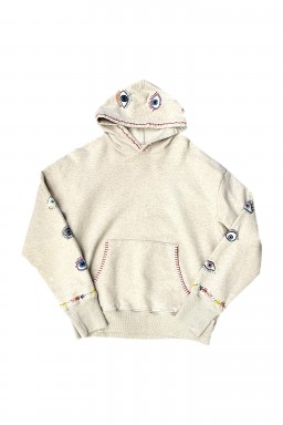 Kapital SWT Knit Hoodie (SPEAKEASY Embroidery) Ecru