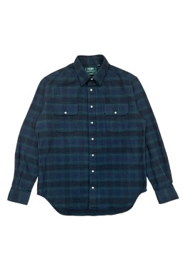 Gitman Bros. Vintage Independence Work Shirt Navy Heavy Flannel