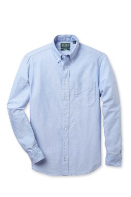 Gitman Bros. Vintage Long Sleeve Button Down Blue Oxford