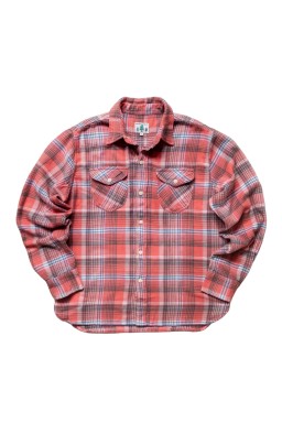 Wythe Washed Flannel Workshirt Cactus Flower Plaid