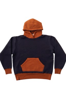 Velva Sheen 50's Pullover Hoodie Black/Orange