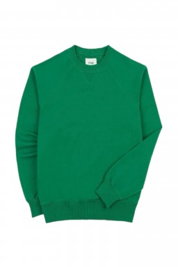 Drake's Cotton Cashmere Sweatshirt Green