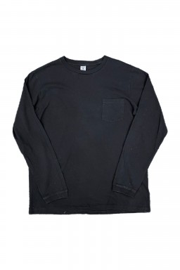 Velva Sheen L/S Pocket T-Shirt Black Indigo