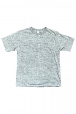 Warehouse & Co. Lot 4601 Henley Neck T-Shirt Heather Grey