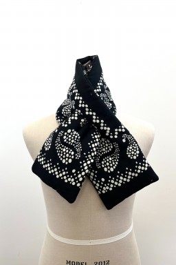Kapital Linen Rayon Bandana KESA Scarf Black