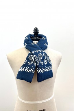 Kapital Linen Rayon Bandana KESA Scarf Navy