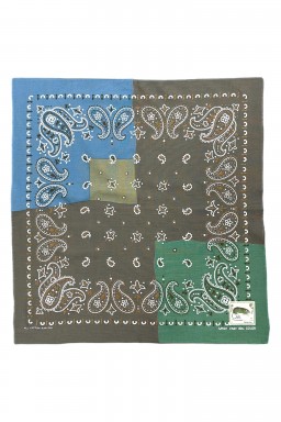 Kapital Fastcolor Selvedge Bandanna (PaisleyPatchwork) KHA x SAX