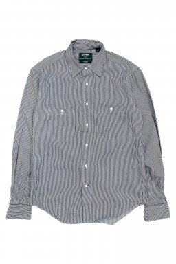 Gitman Bros. Vintage Independence Work Shirt Railroad Stripe Denim