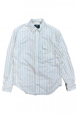 Gitman Bros. Vintage 1959 Independence Oxford Blue Brushed Split Stripe Oxford