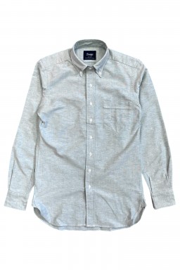 Drake's Button-Down Oxford Shirt Green