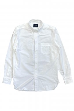 Drake's Button-Down Oxford Shirt White