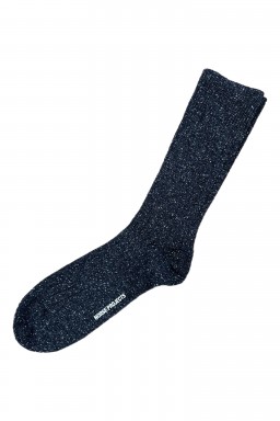 Norse Projects Bjarki Neps Socks Charcoal Melange