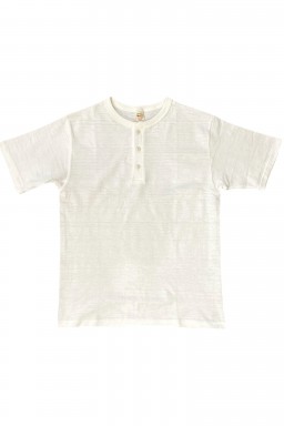 Warehouse & Co. Lot 4601 Henley Neck T-Shirt Off White