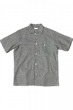 Warehouse & Co. Lot. 3091 S/S Open Shirt Small Navy Gingham