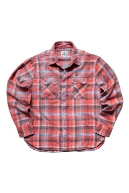 Wythe Washed Flannel Pearlsnap Shirt Cactus Flower Plaid