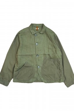 Kapital Linen Chino Cloth x Gabardine RINGOMAN Coverall Khaki