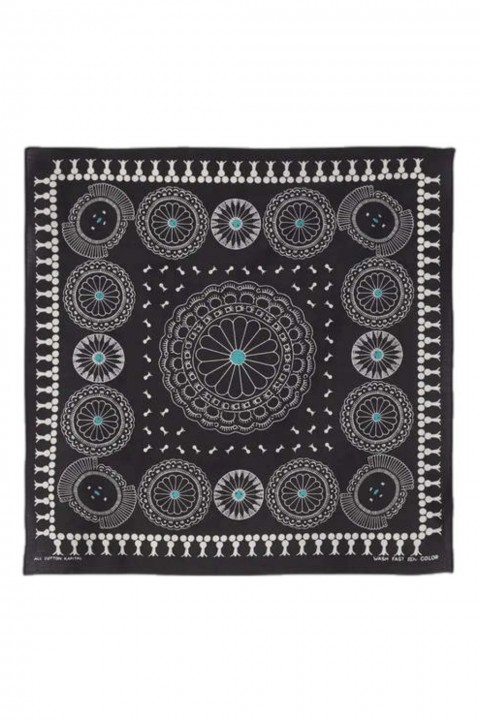 Kapital Fastcolor Selvedge Bandana (Concho) Black