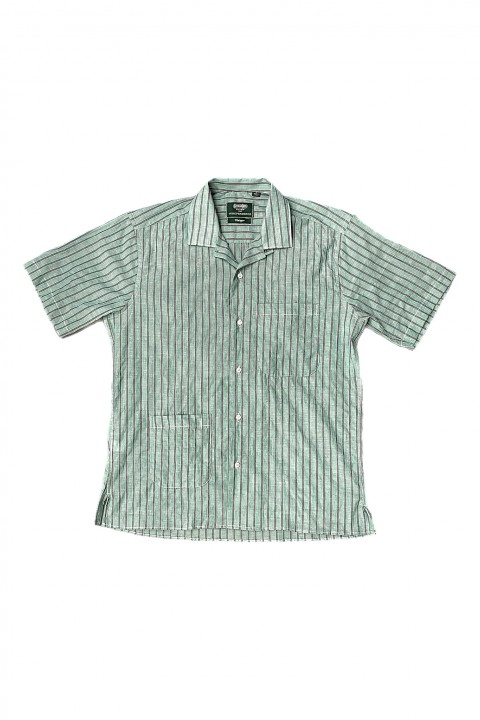 Gitman Bros. Vintage Independence Camp Shirt Green Awning Sheep