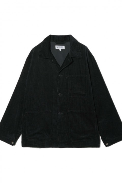 Engineered Garments Workaday Utility Jacket Black Cotton 8W Corduroy