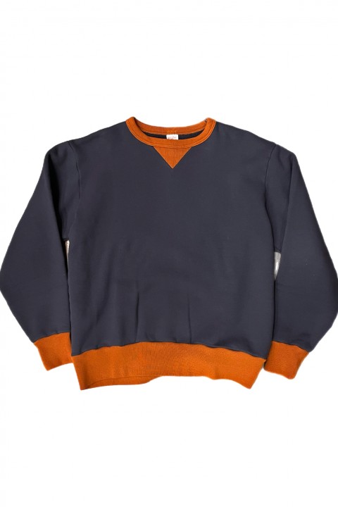 Velva Sheen 50's Crew Sweat Black/Orange