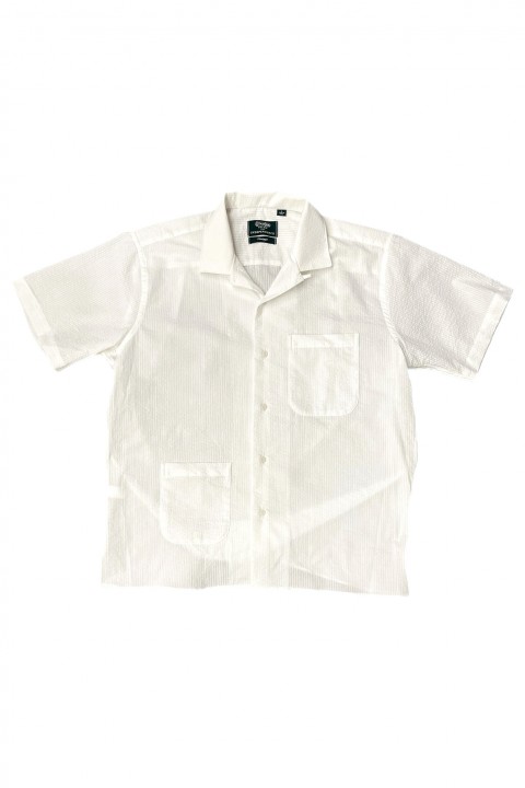 Gitman Bros. Vintage Independence Camp Shirt White Seersucker
