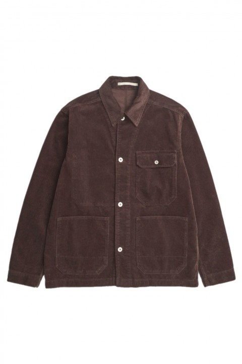 Norse Projects Folke Corduroy Chore Jacket Espresso
