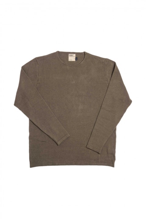 Heimat Cotton-Linen Harbour Sweater Military Green