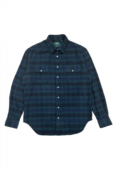 Gitman Bros. Vintage Independence Work Shirt Navy Heavy Flannel